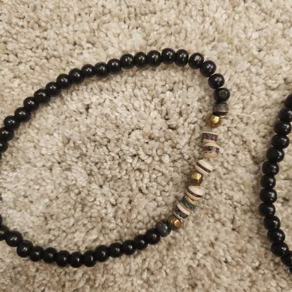 Boot JEWELRY Beaded Boot Bracelet Ankle Bracelet on Elastic - Picture 3 of 5